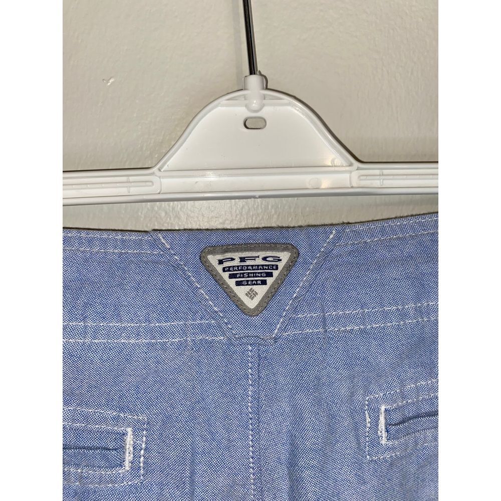 Columbia PFG Women's Solar Fade Blue Cotton Fishing Outdoor Shorts Size 14 x 6L - Picture 3 of 6